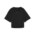Puma Kadın W CLOUDSPUN RELAXED TEE Puma Siyah Tişört, PUMA Siyah, L