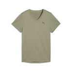 PUMA Kadın W TAD ESSENTIAL VNECK Tee T-shirt Lux Army S