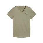PUMA Kadın W TAD ESSENTIAL VNECK Tee T-shirt Lux Army XS