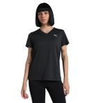 PUMA Kadın W TAD ESSENTIAL VNECK Tee T-shirt PUMA Black XS