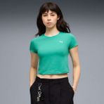 Puma Kadın Yeşil Puma Wardrobe Ess Baby Tee Yeşil Kadın T-Shirt - XS