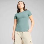 Puma Kadın Yeşil Puma Wardrobe Ess Slim Tee Yeşil Kadın T-Shirt