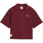 Puma Kadın Yetişkin Bordo Polo T-Shirt Relaxed Kesim Günlük Kullanım İçin Şık Tasarım