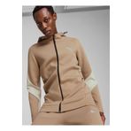 Puma Kahve Erkek Fermuarlı Yaka Normal Kalıp Zip Ceket 68170067 EVOSTRIPE Full-Zip Hoodie