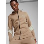 Puma Kahve Erkek Fermuarlı Yaka Normal Kalıp Zip Ceket 68170067 EVOSTRIPE Full-Zip Hoodie