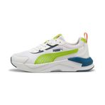 PUMA Kids X-Ray 3 Genç Spor Ayakkabı, PUMA White-Lime Smash-Rickie O, 37.5_4.5_5.5