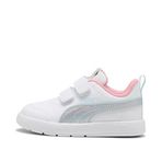 PUMA Kız Çocuk Courtflex V3 SpaceBelle VInf Bot PUMA White-Sea Glass 27