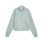 PUMA Kız Sweatshirt Class Comfort Half-Zip Short Crew FL
