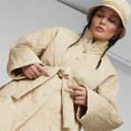 Puma Luxe Sport T7 Robe Mont Kadın - Light Sand