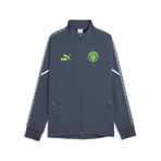 PUMA Manchester Cıty Kıng Ultımate Anthem Erkek Ceket,Galactic Gray-Pro Green L