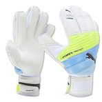 Puma Men's Evopower Protect 2.3 Rc Goalkeeper Gloves White/Safety Yellow/Blue - 7