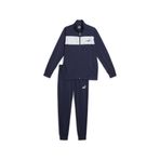Puma Men's Poly Tracksuit Unisex Yetişkin Eşofman Takımı, PUMA Navy, S