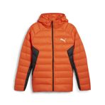 PUMA Packlite Erkek Kapüşonlu Kuş Tüyü Ceket, Redmazing Kırmızı, L