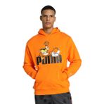 Puma Pamuk Erkek Kapşonlu Boyun Sweatshirt, Rickie Turuncu, 44
