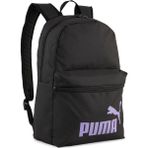 Puma Phase Siyah Sırt Çantası 44x30x14 cm Minimalist Tasarım ve Konforlu Kullanım - Siyah - Mor