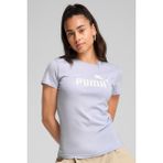 Puma Polo Ess No. 1 Logo Para Mujer Kadın Tişört - Açık Mavi
