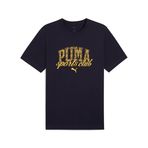 PUMA PUMA CLASS Graphic Tee Erkek/Unisex Tişört, New Navy, M