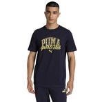 PUMA PUMA CLASS Graphic Tee Erkek/Unisex Tişört, New Navy, S