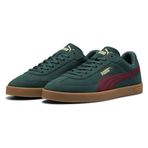 PUMA Puma Club II Era Suede Unisex Yetişkin Spor Ayakkabı, Green Terrain-Ruby Shimmer, 43