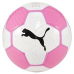 PUMA PUMA PRESTIGE ball Unisex Yetişkin Futbol Topu, White-Poison Pink-Blue, 5