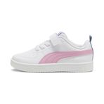 PUMA Puma Rickie AC+ PS Unisex Çocuk Basketbol Ayakkabısı, PUMA White-Pink Lilac-Blue, 30