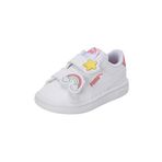 PUMA Puma Smash 3.0 Badges V Inf Kız Bebek Spor Ayakkabı PUMA White-Passionfruit 27