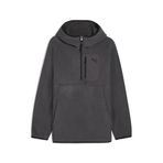 Puma Pumatech Erkek Yarım Fermuarlı Kapüşonlu Sweatshırt,Gray M
