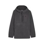 Puma Pumatech Erkek Yarım Fermuarlı Kapüşonlu Sweatshırt,Gray Xl