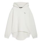 Puma Q4 Studio Textured Kadın Beyaz Kapüşonlu Sweatshirt