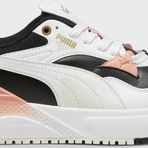 Puma R78 Disrupt Logolu Kalın Tabanlı Sneaker Bayan Ayakkabı 39767508 SİYAH-BEYAZ
