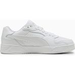 Puma Rbd Break Low Beyaz-Gri Erkekler İçin Sneaker Ayakkabı Düz Taban Suni Deri Günlük Kullanıma Uygun