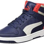 Puma Rebound Layup SL JR Siyah Beyaz Karahindiba Mavi Günlük Spor Ayakkabı