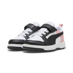 PUMA Rebound V6 Lo Ac+ Ps Çocuk Beyaz Spor Ayakkabı, 32 EU, 397419, Beyaz, Siyah, Pembe, Kız çocuk