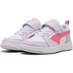 Puma Rebound V6 Lo Ac+ Ps-Lilac Frost-Magic Rose-White Çocuk Ayakkabı-Beyaz Lila