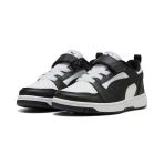 Puma Rebound V6 Lo Ac+ Ps-White-Black Çocuk Ayakkabı-Beyaz