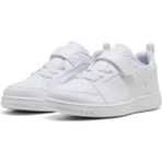 Puma Rebound V6 Lo Ac+ Ps-White-Cool Light Gray Çocuk Ayakkabı-Beyaz ve Cool Light