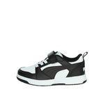 Puma Rebound V6 Low Çocuk Siyah Beyaz Spor Ayakkabı