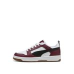 PUMA Rebound v6 Low Unisex Yetişkin Spor Ayakkabı, PUMA White-blk-Ruby Shimmer, 43