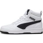 Puma Rebound V6 Mıd Genç Ayakkabısı - Puma White-Puma Black