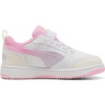 Puma Reboundv6 Locomeon Ac+Ps Beyaz Çocuk Günlük Ayakkabı - Beyaz - Pembe