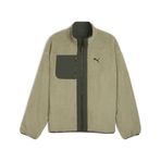 PUMA Reversible Sherpa Jacket Erkek Mont, Lux Army, M