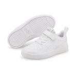 Puma Rickie Ac+ Ps-White-Glacier Gray Çocuk Ayakkabı-Beyaz