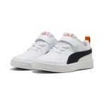 Puma Rickie Ac+ Ps-White-New Navy-Dark Poppy Çocuk Ayakkabı-Beyaz