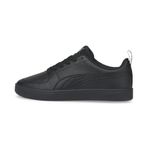 Puma Rickie Youth Trainers Black Black Glacier Gray Çocuk Spor Ayakkabı