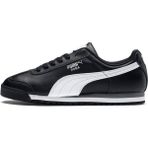 Puma Roma Basic-black-white-puma silver Erkek Spor Ayakkabı - Siyah