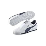 Puma Roma Basic Sneaker Ayakkabı Beyaz Lacivert, 44, TYB35357212080510371, BEYAZ LACİVERT, Erkek