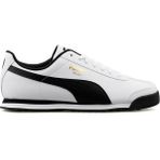 Puma Roma Basic Unisex Beyaz/Siyah Sneaker Düz Taban Nefes Alabilir Yapı Koşu ve Yürüyüş İçin İdeal - Beyaz - Siyah