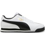 Puma Roma Beyaz-Siyah Hakiki ve Sentetik Deri Unisex Sneaker Spor Ayakkabı 39686801 - Beyaz - Siyah