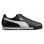 Puma Roma Erkek Spor Ayakkabı – Retro Tasarım, Softfoam+ Konforlu Günlük Sneaker - Siyah-Beyaz