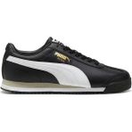 Puma Roma Siyah-Beyaz Hakiki ve Sentetik Deri Unisex Sneaker Spor Ayakkabı 39686802 - 02-Siyah
